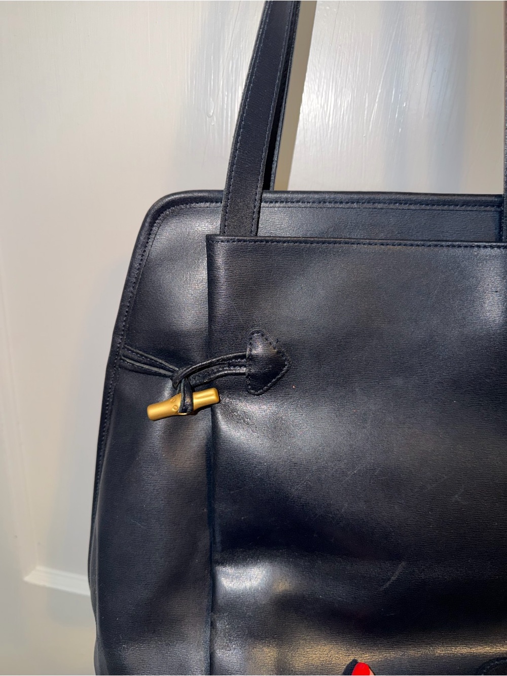 Vintage Longchamp leather shoulder bag - Picture 4 of 6